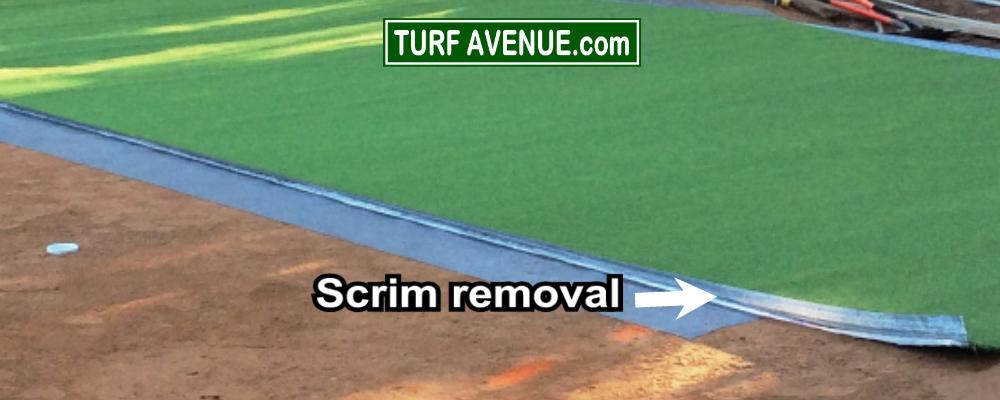 puting green scrim removal